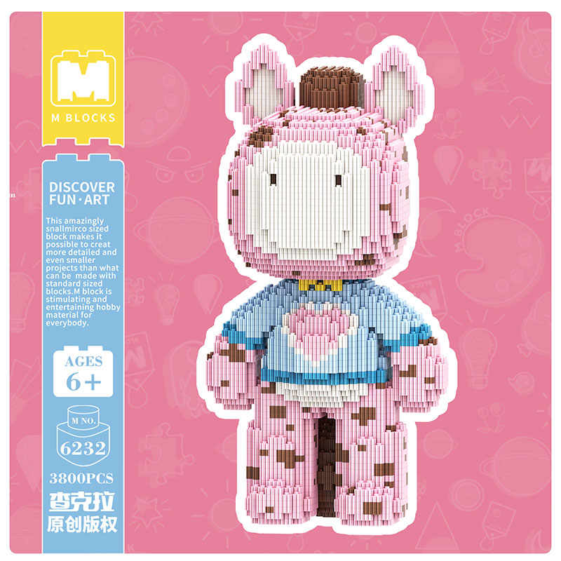 【34cm】M6232  horse-Love leopard print horse