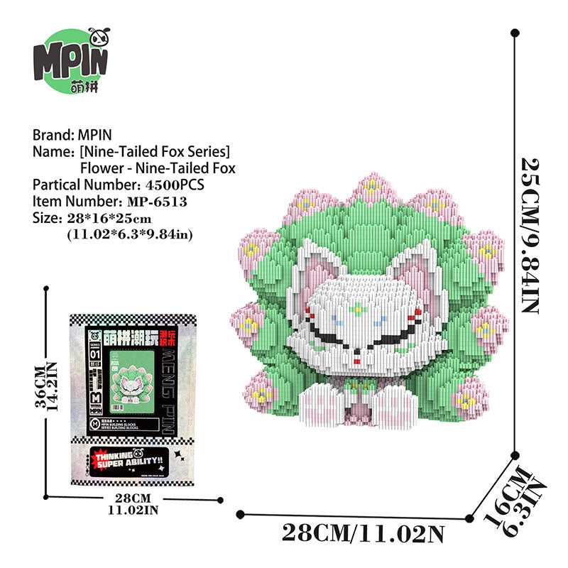 【25cm】M6513 Flower - Nine Tailed Fox
