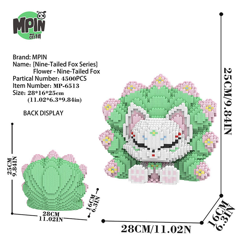 【25cm】M6513 Flower - Nine Tailed Fox
