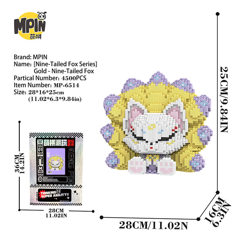 【25cm】M6514 Golden Nine Tailed Fox