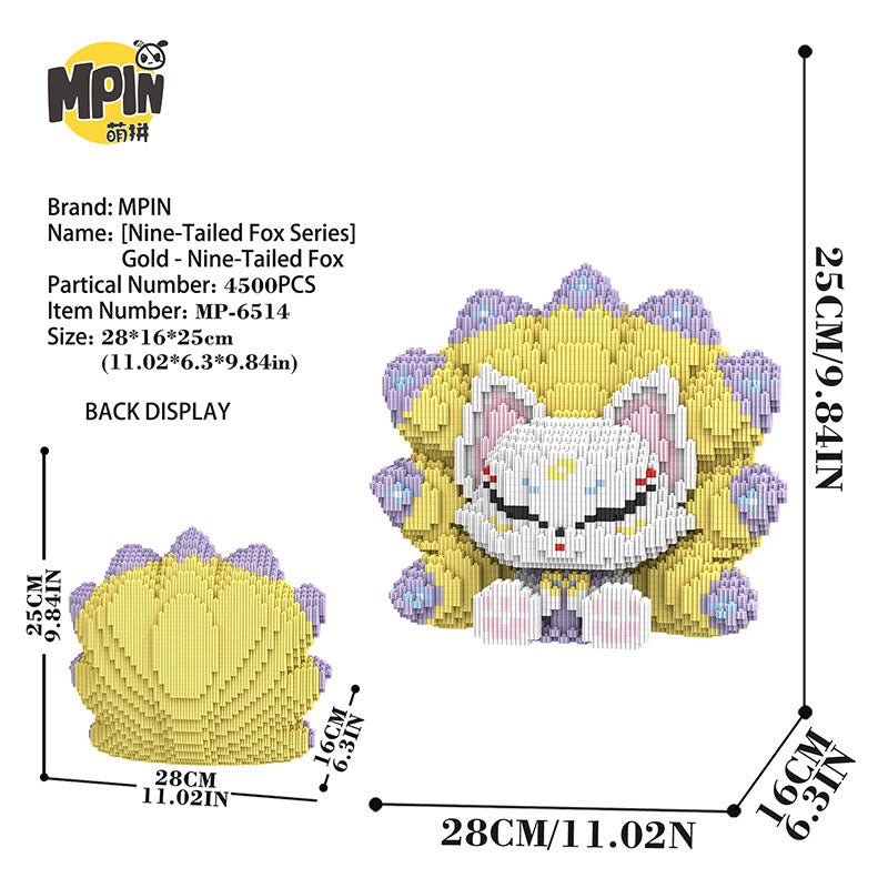 【25cm】M6514 Golden Nine Tailed Fox