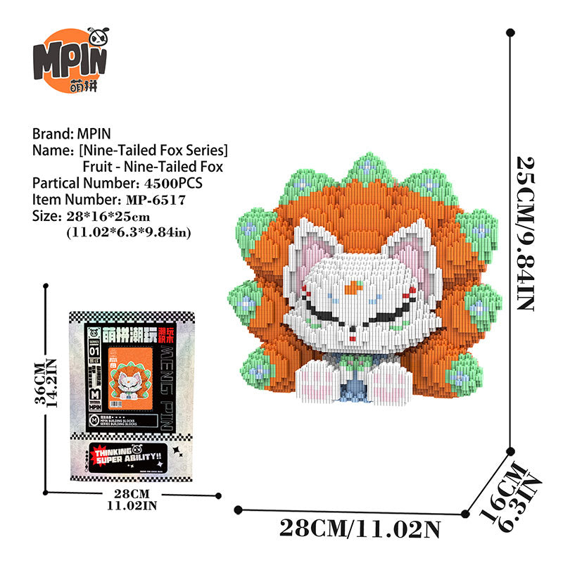【25cm】M6517 Fruit - Nine Tailed Fox