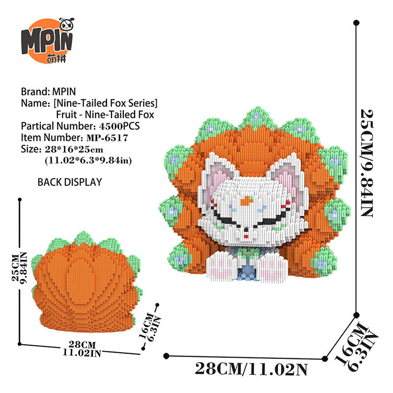 【25cm】M6517 Fruit - Nine Tailed Fox