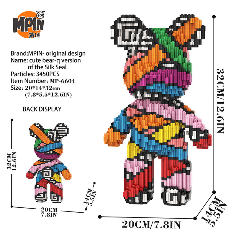 【32cm】M6604 Seal the medium-sized bear