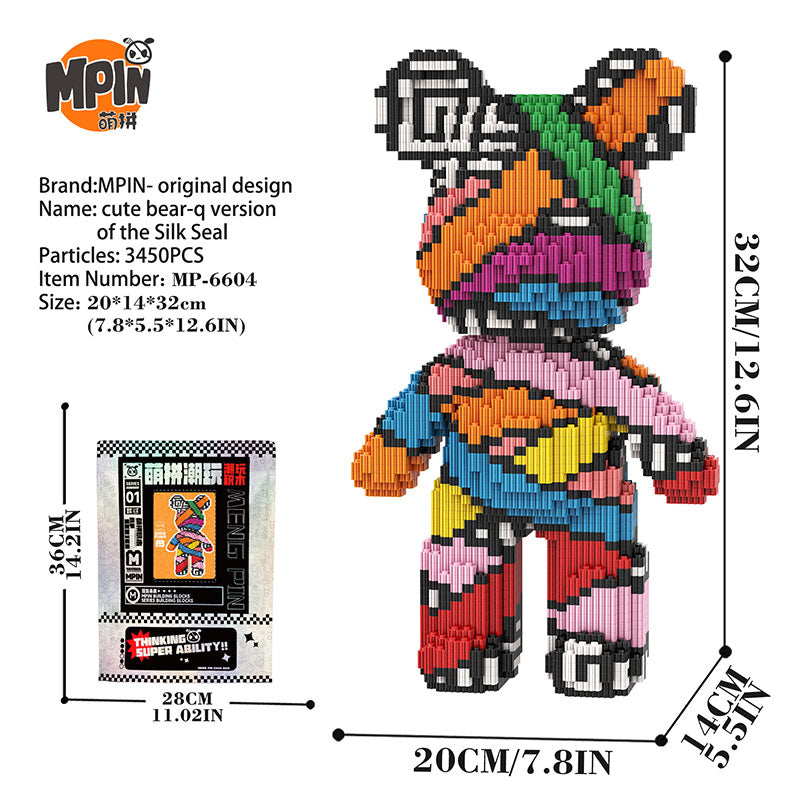 【32cm】M6604 Seal the medium-sized bear