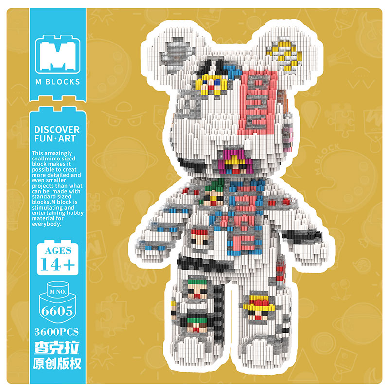 【32cm】M6605 Pirate Sticker Medium Bear