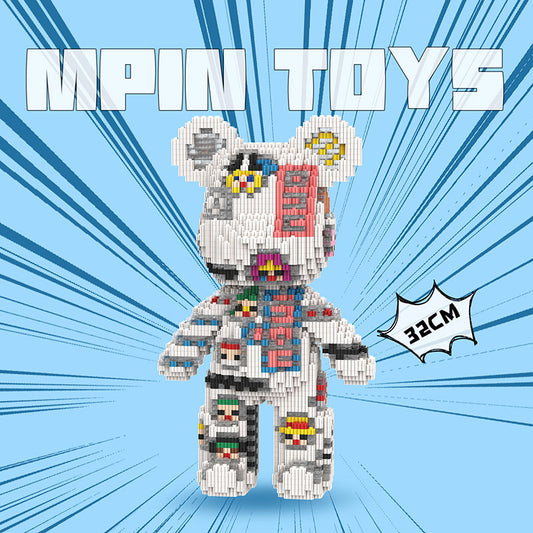 【32cm】M6605 Pirate Sticker Medium Bear