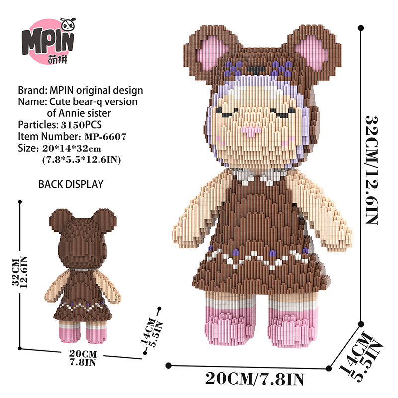 【32cm】M6607 Annie Sister Medium Bear