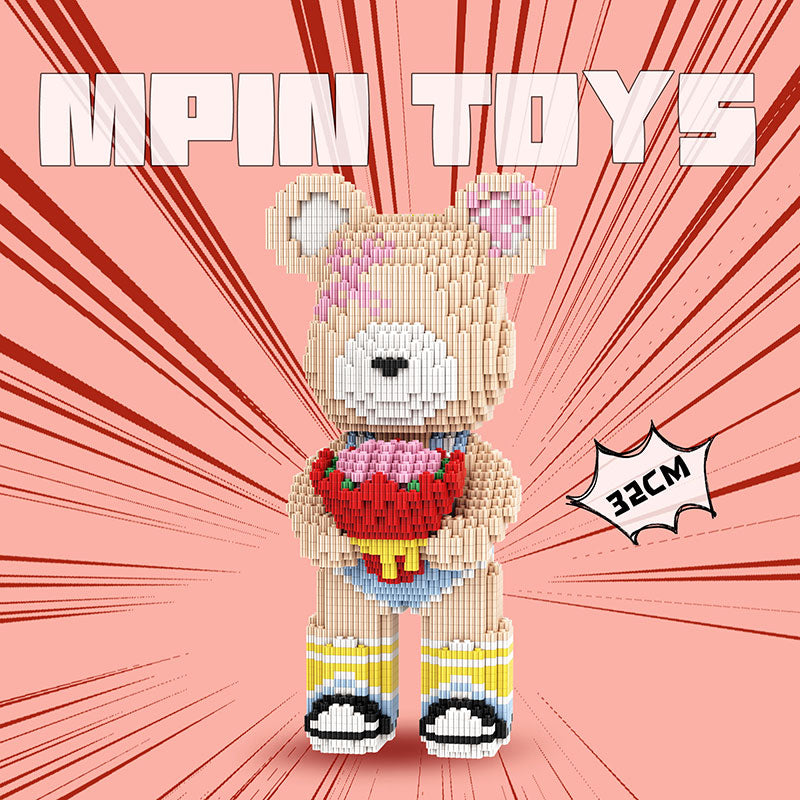 【32cm】M6610 Flower delivery man Medium Bear