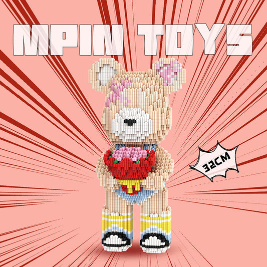 【32cm】M6610 Flower delivery man Medium Bear