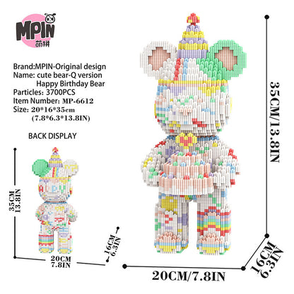 【35cm】M6612 Happy Birthday Medium Bear