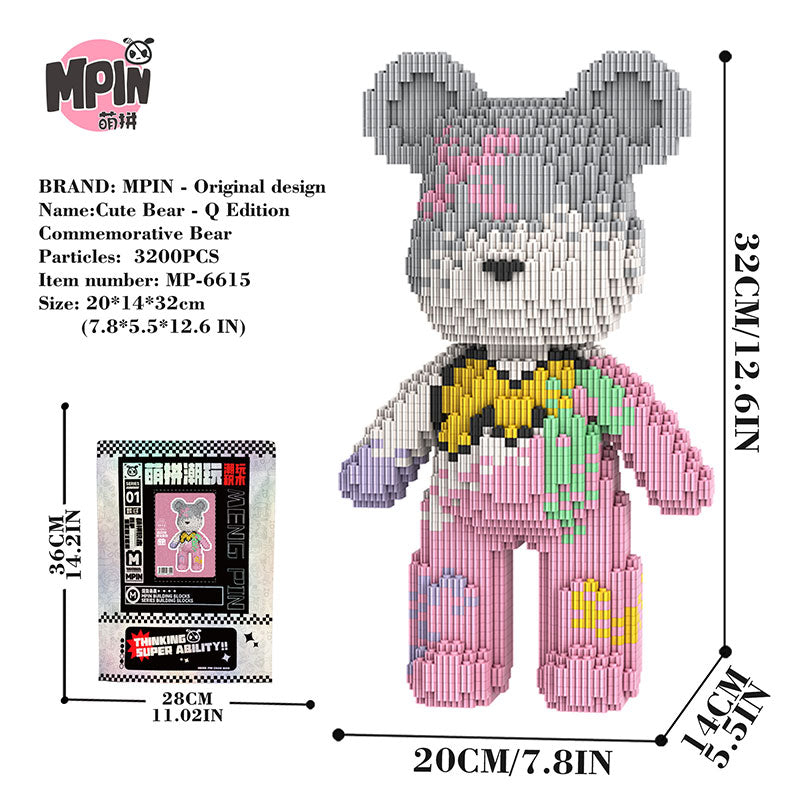 【32cm】M6615 Mengpin Commemorative Medium Bear