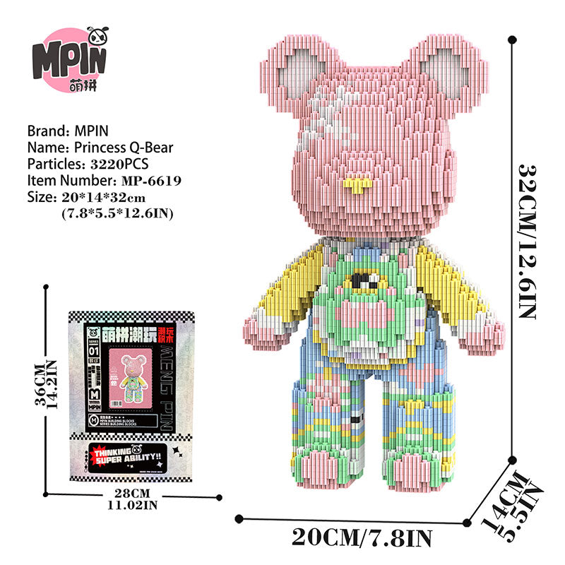 【32cm】M6619 Qianqian Princess Medium Bear