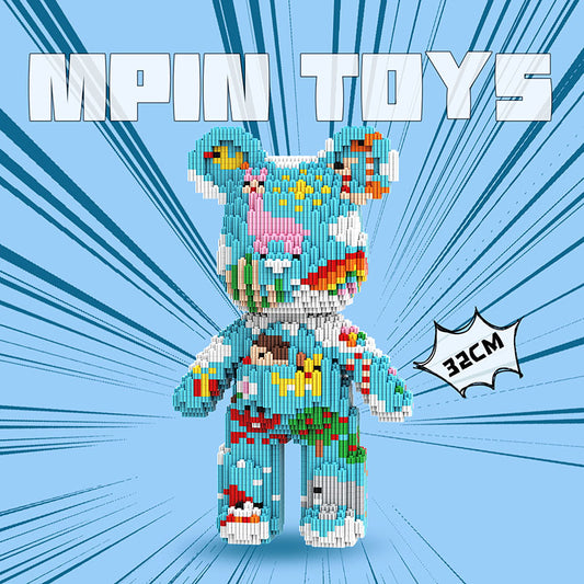 【32cm】M6620 Sky City Number Bear