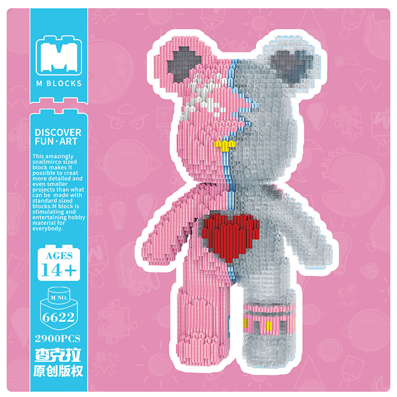 【32cm】M6622 Love in the Heart, Medium Bear