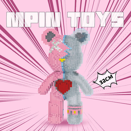 【32cm】M6622 Love in the Heart, Medium Bear