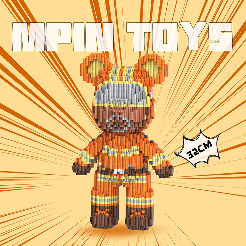 【32cm】M6624 Professional Guardian Firefighter Bear