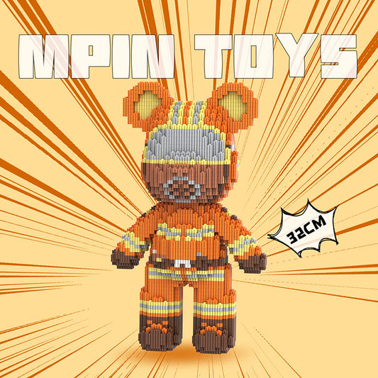 【32cm】M6624 Professional Guardian Firefighter Bear