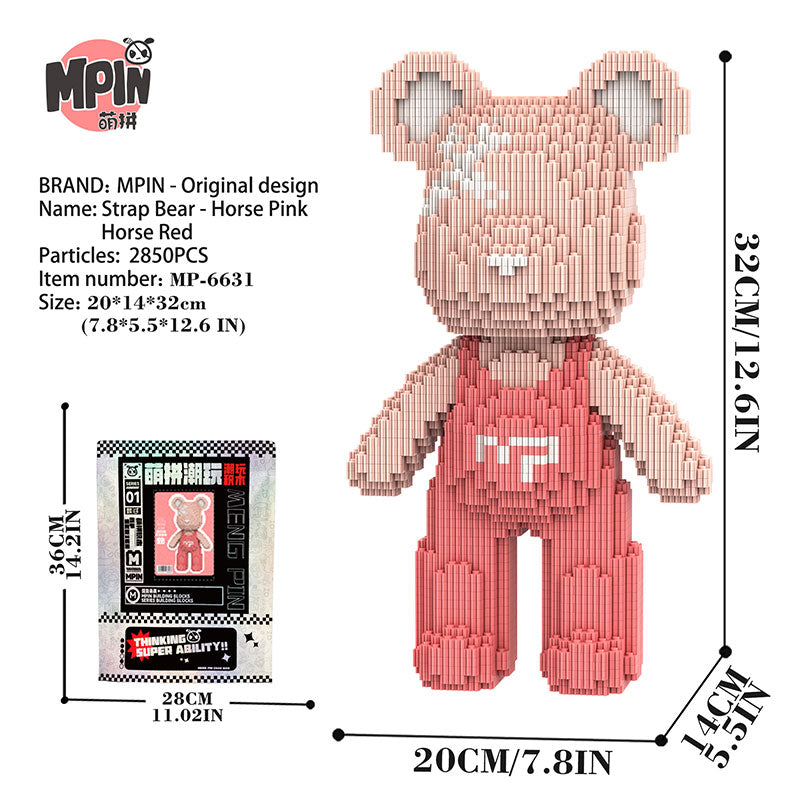 【32cm】M6631 Cute Bear-Q Pack Bear