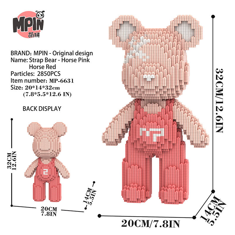 【32cm】M6631 Cute Bear-Q Pack Bear