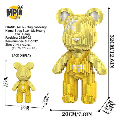 【32cm】M6632 Cute bear Q-pack bear FIX