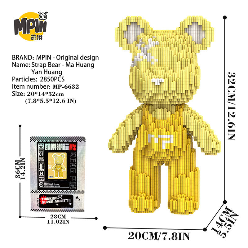 【32cm】M6632 Cute bear Q-pack bear FIX