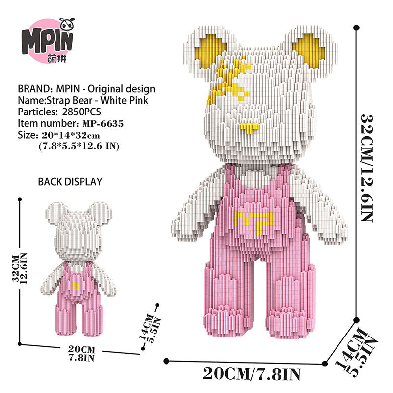 【32cm】M6635 Cute bear Q-pack bear