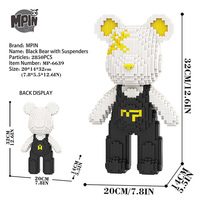 【32cm】M6639 Cute bear Q-pack bear