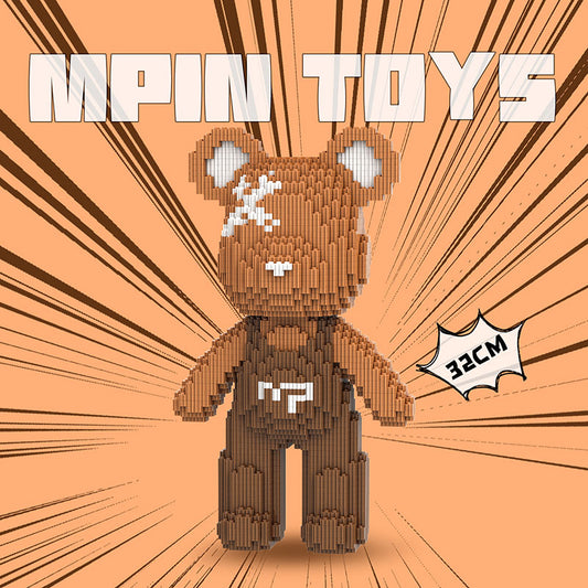 【32cm】M6640  Cute bear Q-pack bear FIX
