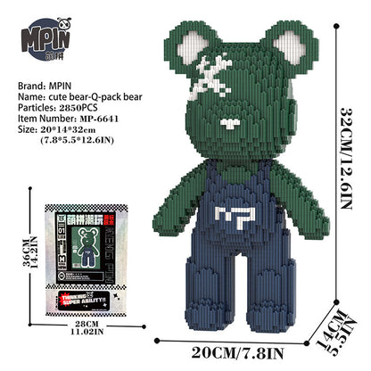 【32cm】M6641  Cute bear Q-pack bear