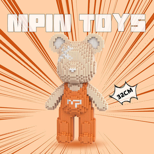 【32cm】M6643 Cute bear Q-pack bear