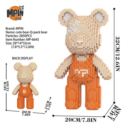 【32cm】M6643 Cute bear Q-pack bear