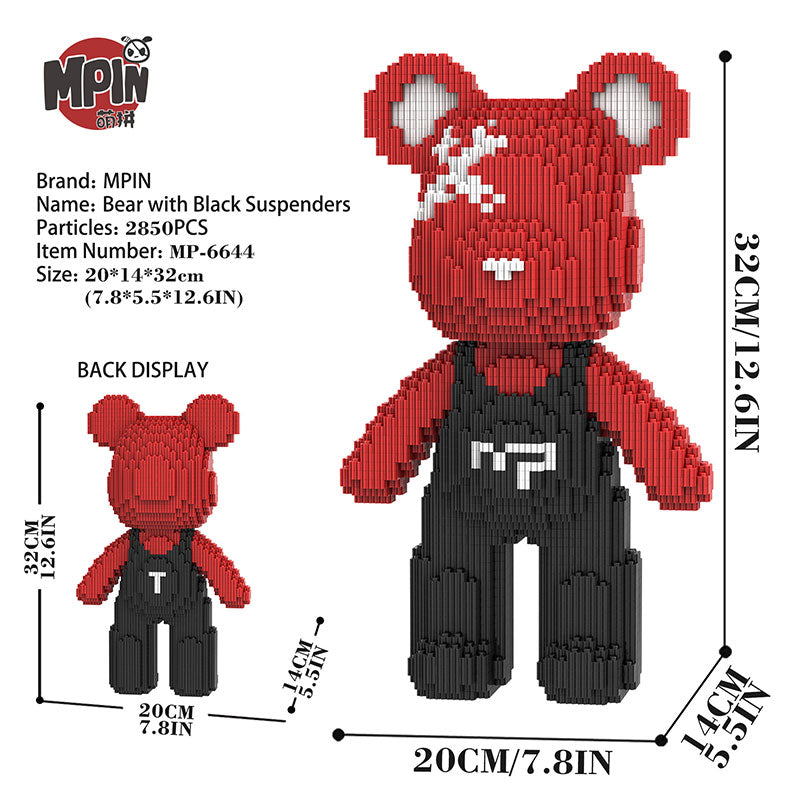 【32cm】M6644 Cute bear Q-pack bear