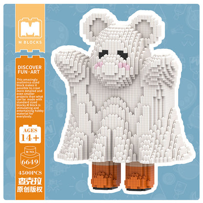 【33cm】M6649 Cute Ghost Medium Bear