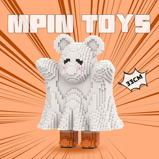 【33cm】M6648 Cute Ghost Medium Bear