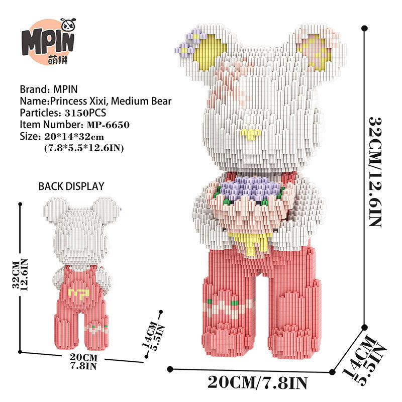 【32cm】M6650 Princess Xixi, Medium Bear