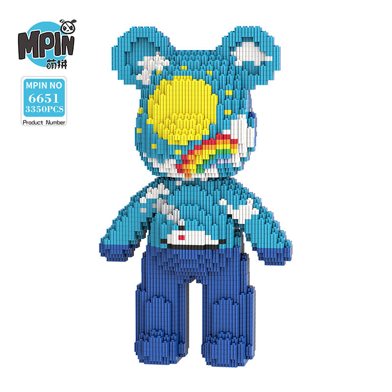 【32cm】M6651 Night and Day Starry Sky Medium Bear