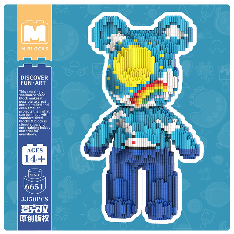 【32cm】M6651 Night and Day Starry Sky Medium Bear