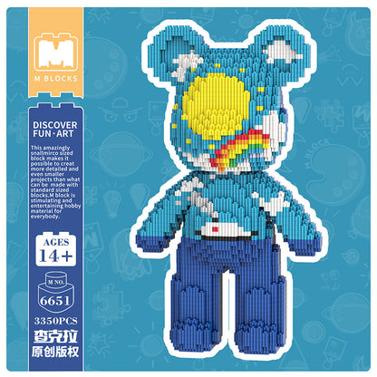 【32cm】M6651 Night and Day Starry Sky Medium Bear