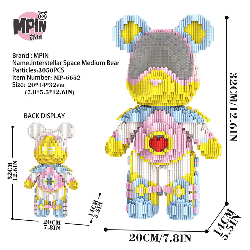 【32cm】M6652 Cute Bear -Little star bears