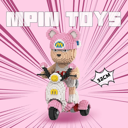 【40cm】M6658 Sports Three wheeled Medium Bear