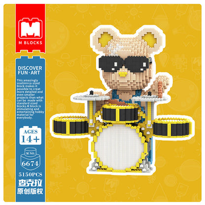 【32cm】 M6674 Moxie bear-Drum Bear