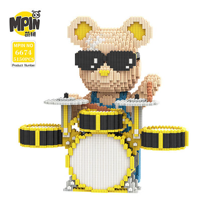 【32cm】 M6674 Moxie bear-Drum Bear