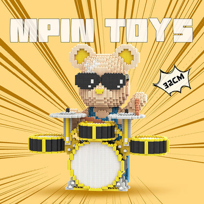 【32cm】 M6674 Moxie bear-Drum Bear