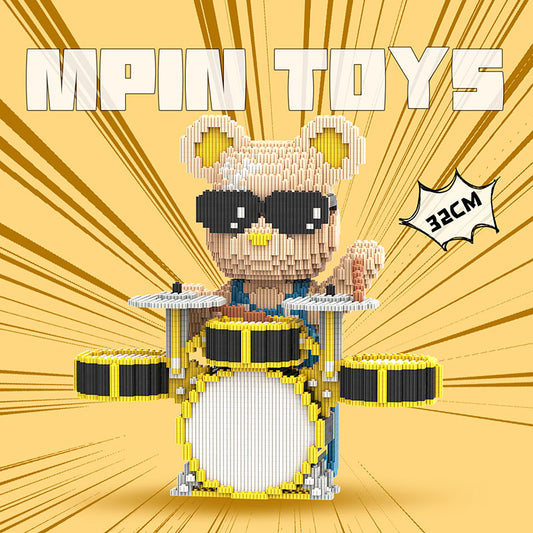 【32cm】 M6674 Moxie bear-Drum Bear