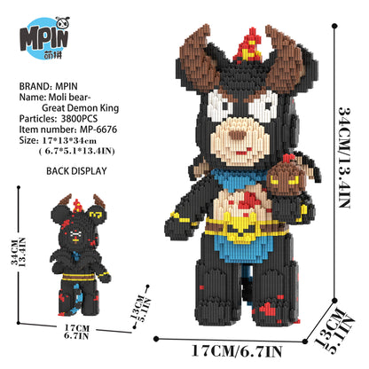 【34cm】M6676 Demon King Bear