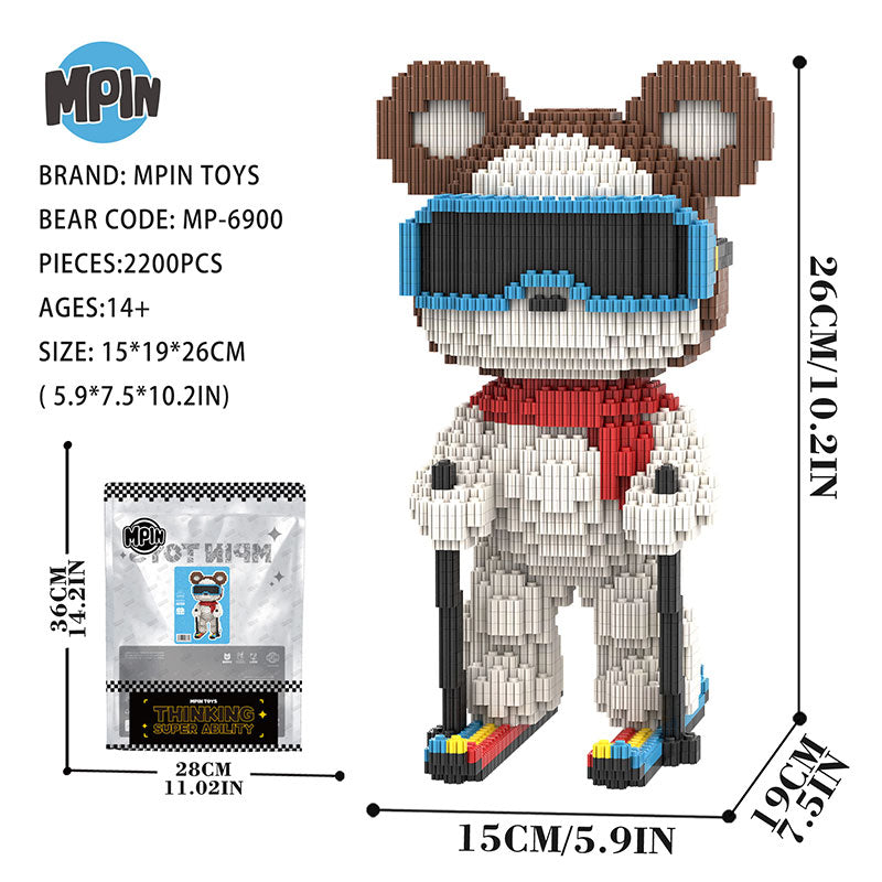 【25cm】M6900 Skiing Trumpet Bear（SY）