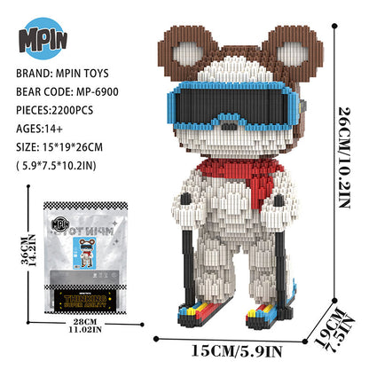 【25cm】M6900 Skiing Trumpet Bear（SY）