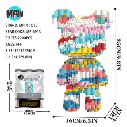 【25cm】M6913 Rainbow Cloud Bear（SY）