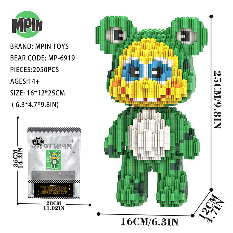 【25cm】M6919 Frog Baby Bear（副本）